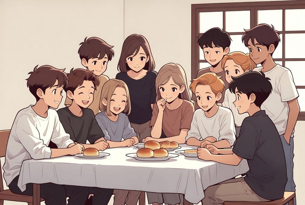 Булочки на тарілці