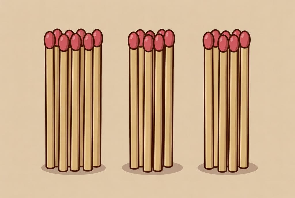 Розкласти сірники