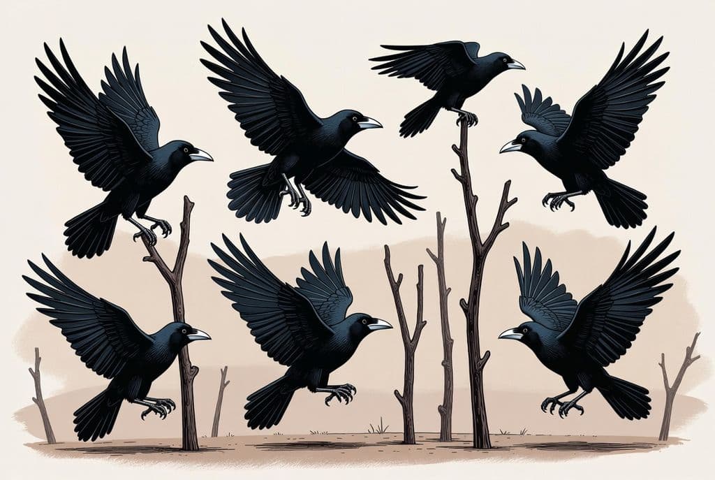 Скільки було галок і скільки було палок?