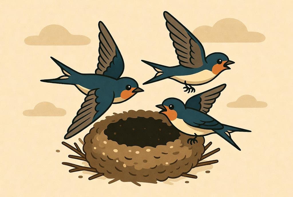 Три ластівки