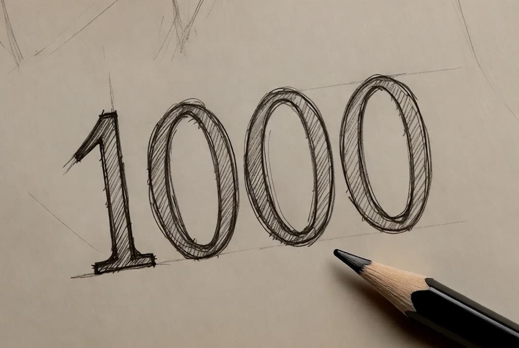 Написати 1000